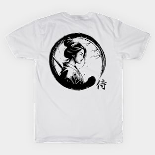 Samurai Girl Enso cyrcle T-Shirt
